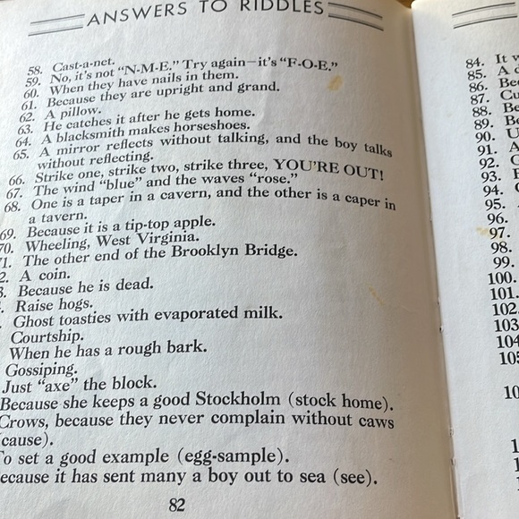 Jokes & Riddles A Platt & Munk Fun Time Book Vintage - Picture 8 of 10